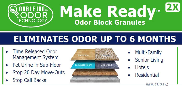 Noble Ion® Make Ready Odor Block Granules - 7 lb