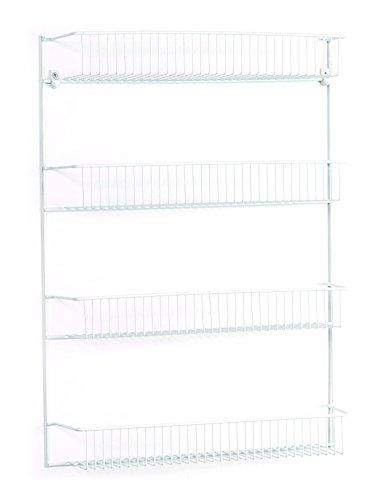 Noble Ion®Product Rack - White - 4-Tier Wall Rack, 18-Inch Wide